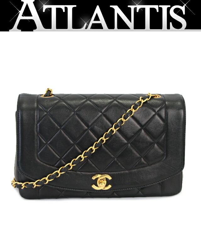 イ*別様 CHANEL ダイアナ　マトラッセ チェーンバッグ　ブラック×ラムスキ 楽天市場】シャネル CHANEL ダイアナ22 マトラッセ チェーン