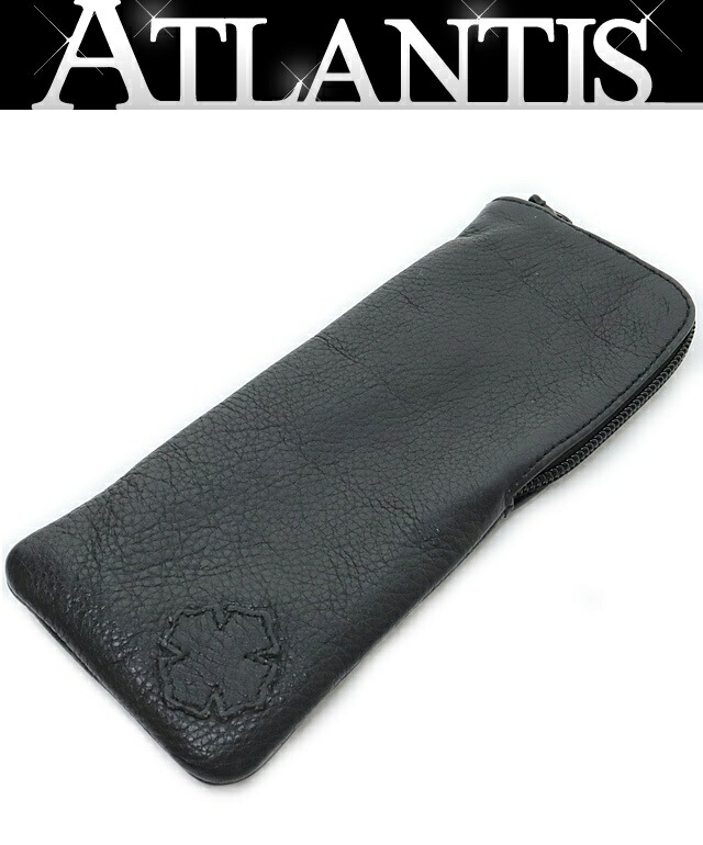 新品CHROME HEARTS (クロムハーツ) アイウェアケース 眼鏡ケース CHROME HEARTS クロムハーツ レザーアイウェアケース サングラス