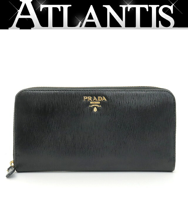 PRADA 長財布 黒 キルティングレザー　美品 PRADA - 【極美品✨】プラダ キルティング 長財布 ラウンド