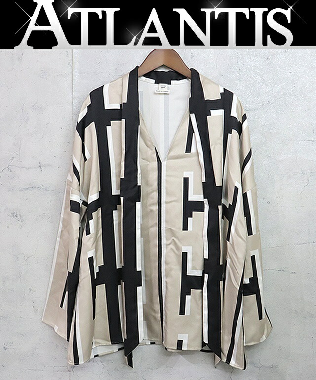 楽天市場】【エルメス】Hermes ゴルチエ期 シルク 長袖 総柄 シャツ