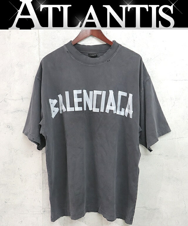 【BALENCIAGA】 半袖 Tシャツ - ネイビー BALENCIAGA(バレンシアガ) タートルネックTシャツ767869 767869