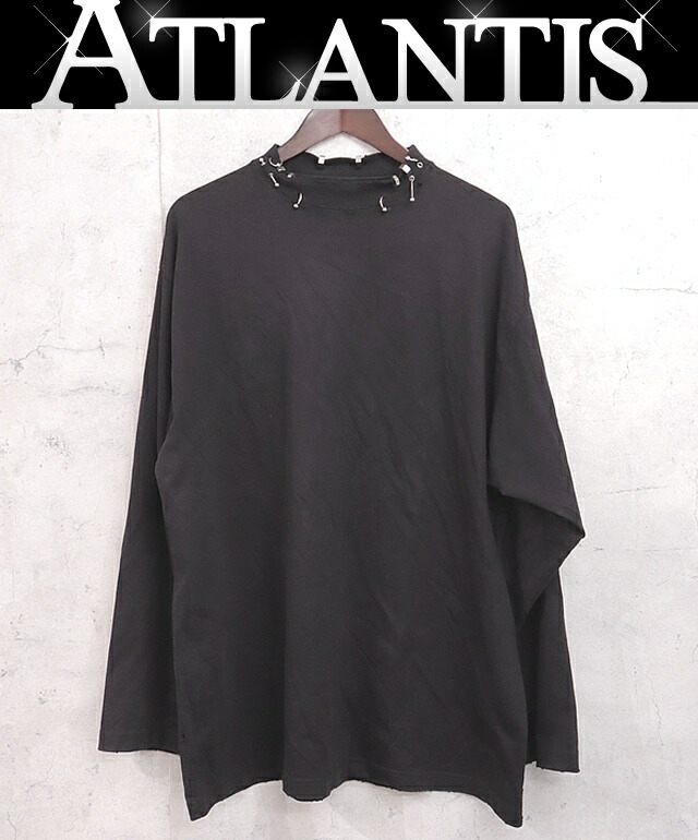 BALENCIAGA バッグロゴ入りロングTシャツ バレンシアガ BALENCIAGA XXXL ロングスリーブ Tシャツ ブラック