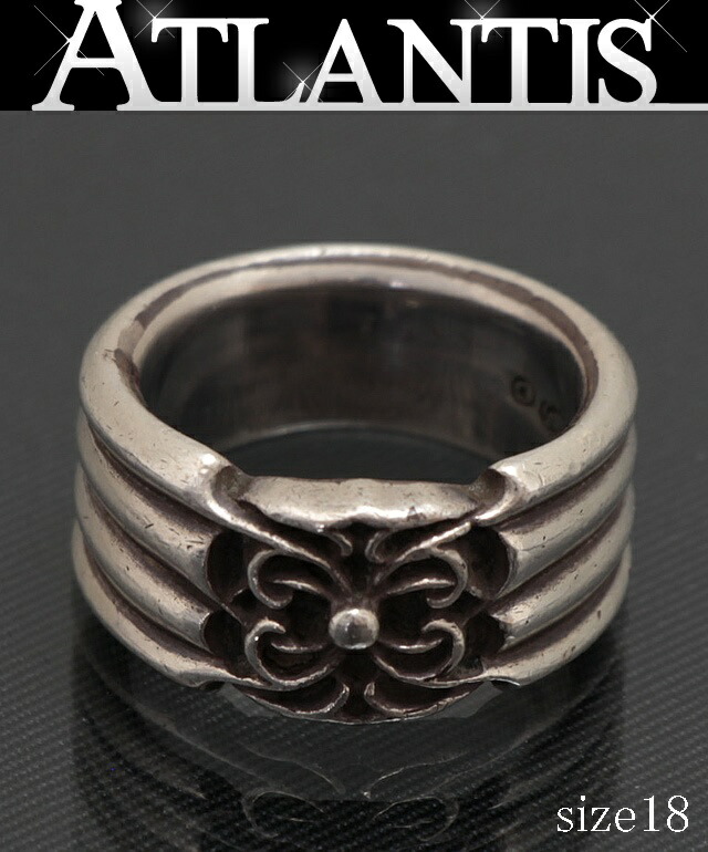 プ*」様 Chrome Hearts スパイダーバンドデザインリング 19号 真 CHROME HEARTS クロムハーツ WIDE SPIDER BAND/ワイドスパイダー