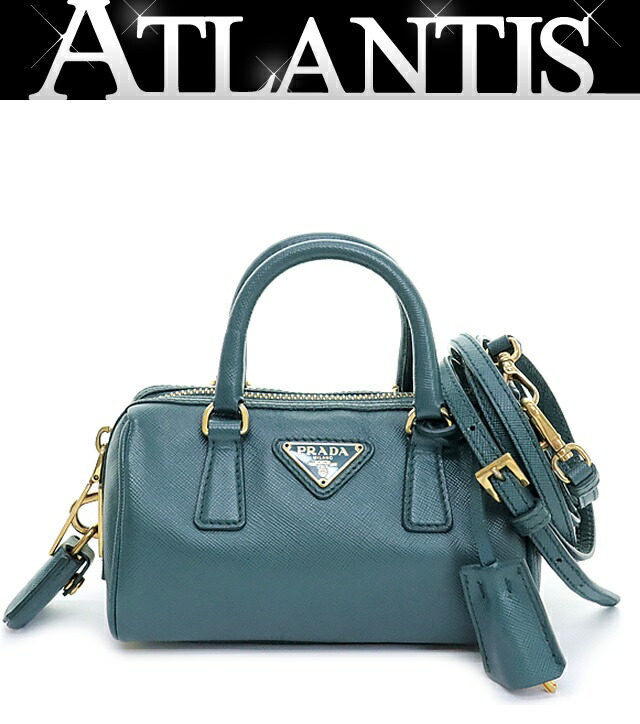最安値　リバーシブル両面PRADA ボストンバッグ内側はシミキズなし プラダ ボストンバッグ メンズ ブラック PRADA 2VC796 V OOO