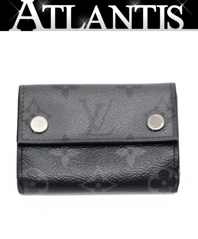 新型美品　ルイヴィトン モノグラム ディスカバリーコンパクトウォレット　02 LOUIS VUITTON 新品同様 ルイヴィトン モノグラム エクリプス