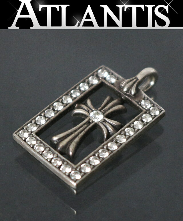 【Chrome】クロムハーツトリプルCHクロス スモール PAVEダイヤ CHROME HEARTS クロムハーツ トリプルCHクロス スモール PAVE