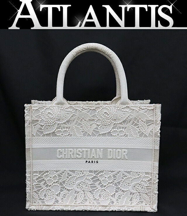 CHRISTIAN DIOR ホワイト ブックトート マクラメレース 楽天市場】【中古】 ディオール マクラメレース ブックトート