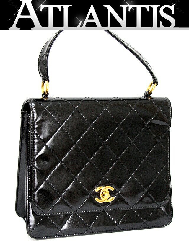 正規品　シャネル　ヴィンテージ　レザー　デカココ　チェーントート シャネル CHANEL ココマーク 2wayチェーントートバッグ ブラック