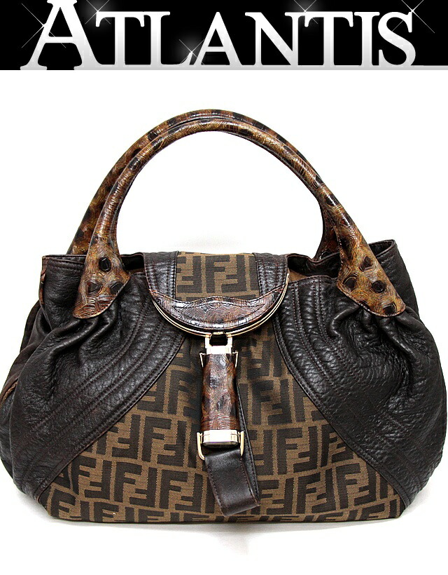 FENDI フェンディ ボストンバッグ FF ズッカ ハンドバッグ 鍵付き FENDI ハンドバッグ ミニボストンバッグ ズッキーノ ズッカ