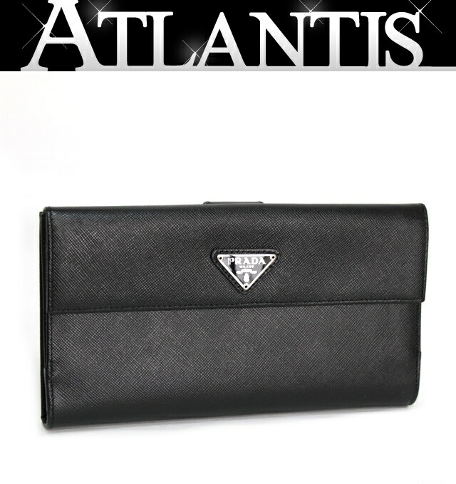 美品☆PRADA プラダ サフィアーノ メタル 長財布 1MH132 付属品完備 PRADA プラダ 1MH132 サフィアーノ ピンバッジ 長財布（小銭入れ