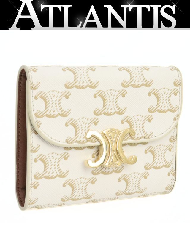 【美品 箱 袋付】セリーヌ スモールフラップウォレット 三つ折財布 総柄 セリーヌ 三つ折り財布 スモールフラップウォレット ミニ財布