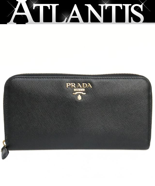 楽天市場】【広尾店】 プラダ PRADA リボン ラウンドファスナー長財布  