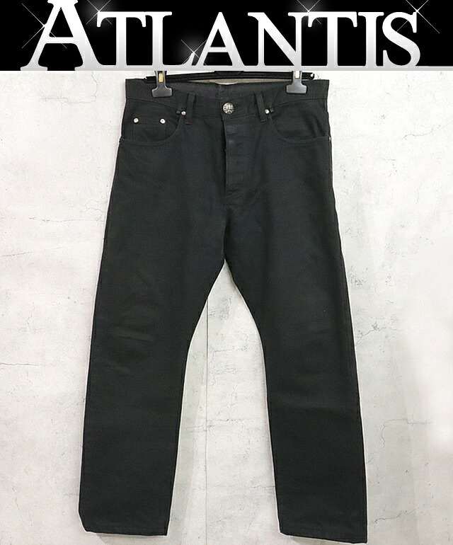 クロムハーツ　ブラックデニム　シンプル　w32 CHROME HEARTS クロムハーツ（原本有） × Levi's リーバイス 501