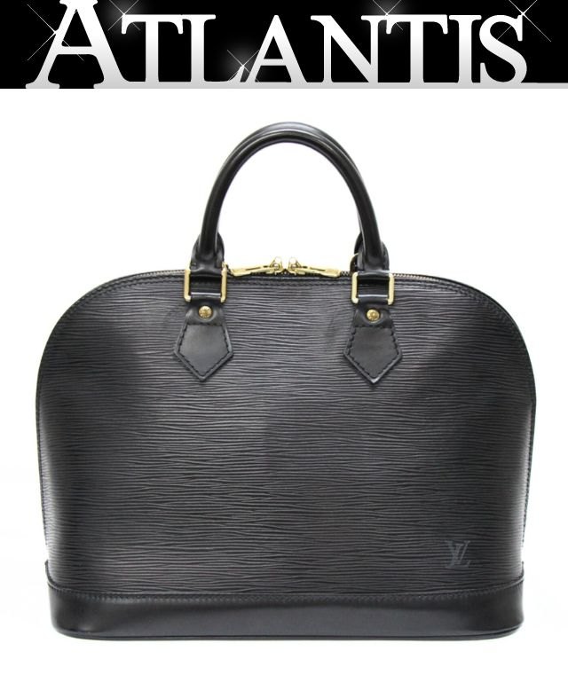 p86【美品】ルイヴィトン　エピ　レザー　アルマPM ブラック　2way ハンド ルイ ヴィトン エピ LOUIS VUITTON ルイヴィトン エピ 黒 ノワール