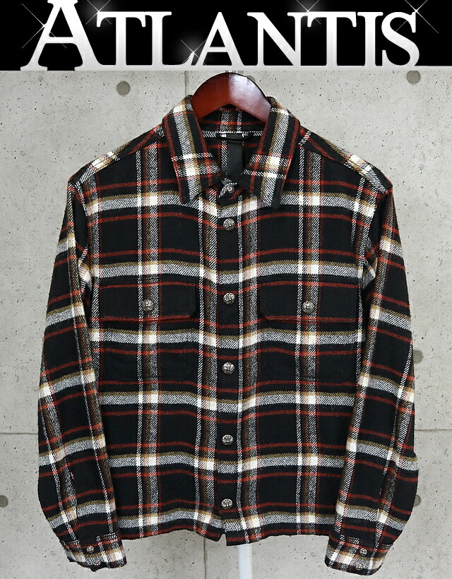 クロムハーツ　ストライプ柄厚手シャツ 楽天市場】CHROME HEARTS 銀座店 クロムハーツ ロゴストライプ