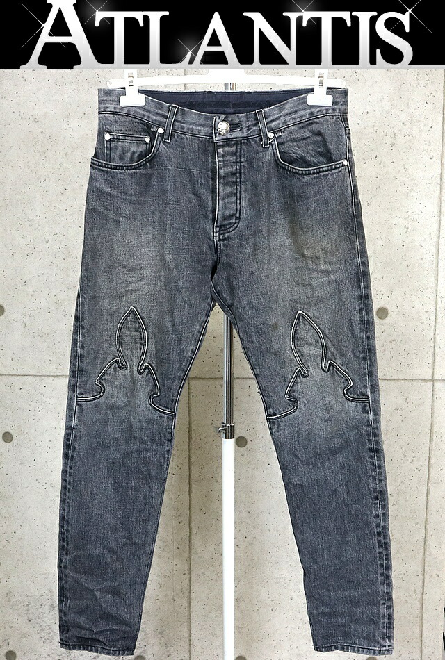 楽天市場】CHROME HEARTS BLACK DENIM PANTS UNISEX クロムハーツ