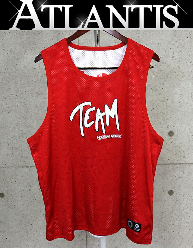 CHROME HEART  新宿店 クロムハーツ 新品 PPO FORM TEAM MATTYBOY メッシュノースリーブタンクトップ sizeL 赤 30690