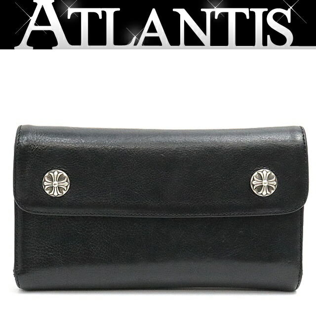 楽天市場】CHROME HEARTS 3 FOLD HEAVY LEATHER WALLET クロムハーツ