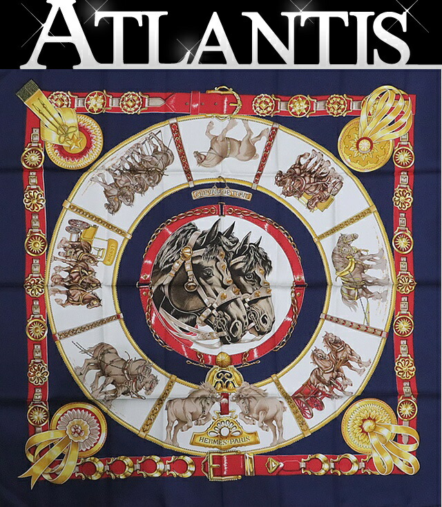 HERMES エルメス スカーフ カレ 90 Cavalleria HERMES（エルメス） カレ90 COSMOS Della Cavalleria Finesse デッラ