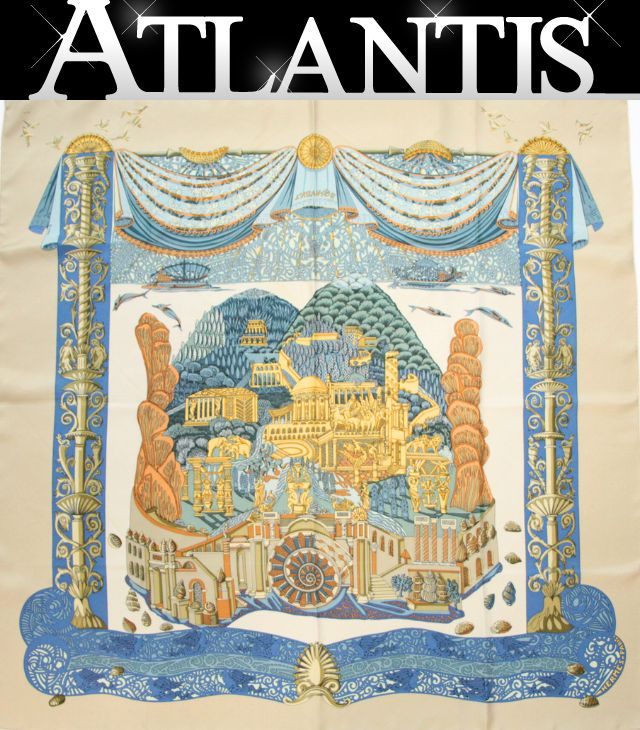 エルメス HERMES スカーフ Poesie Persane ペルシャの詩 エルメス カレ90 Poesie Persane ペルシャの詩 スカーフ シルク