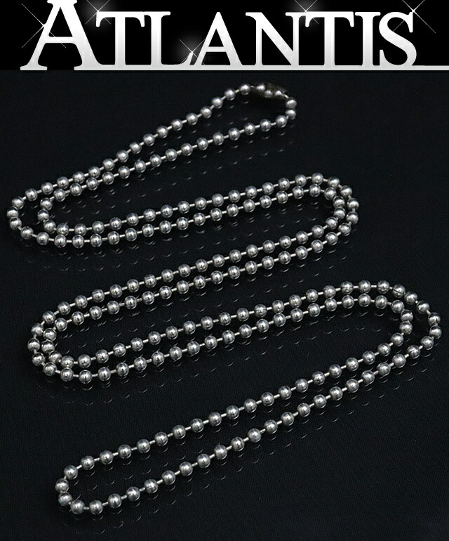 【未使用品】クロムハーツ 純正 ボールチェーン ネックレス 76cm 送料無料 新品】クロムハーツ 未使用 純正 ボールチェーン 約76