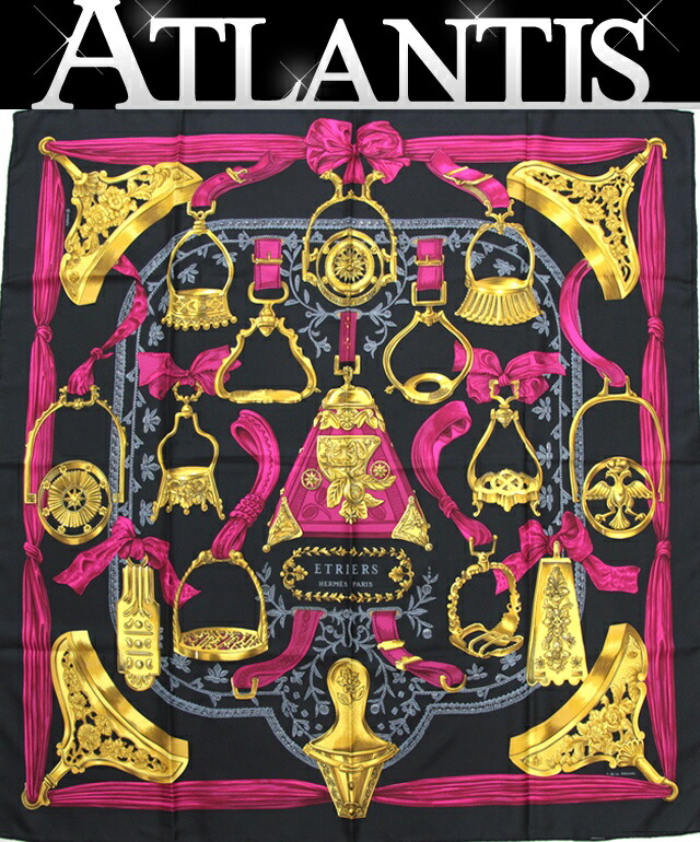 楽天市場】SALE エルメス HERMES カレ90 REACTION EN CHAINE レ