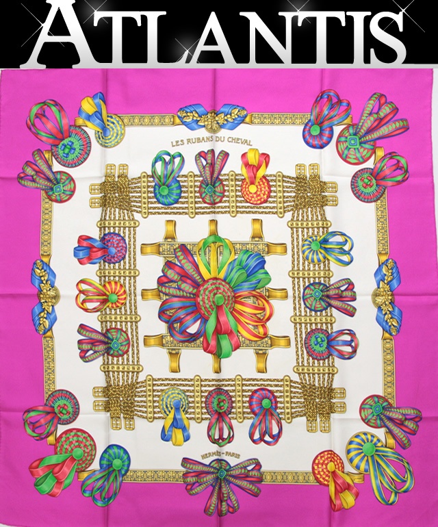 楽天市場】HERMES エルメス スカーフ カレ ダブルフェイス90 野生馬II