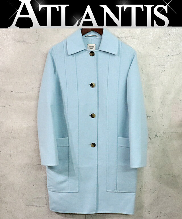 楽天市場】【エルメス】Hermes 20年 カシミヤ100% セリエボタン ロング