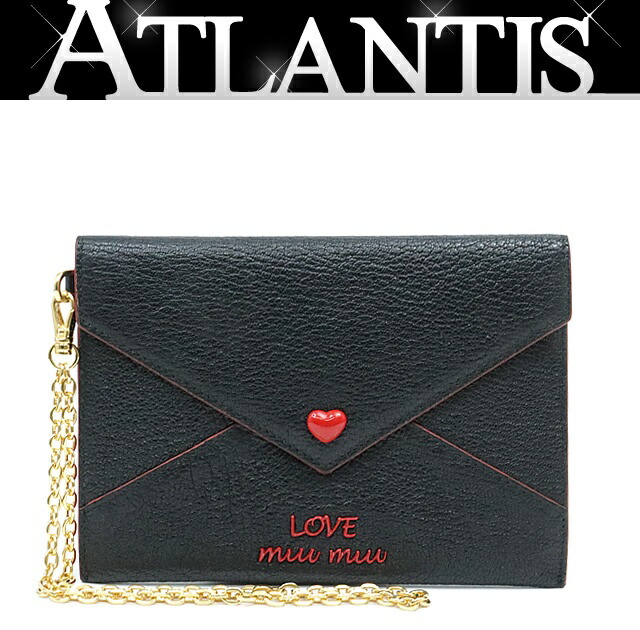 楽天市場】ミュウミュウ MIUMIU チェーンウォレット マテラッセ レザー