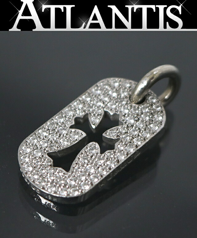 楽天市場】クロムハーツ ドッグタグ カットアウト クロス PAVEダイヤ