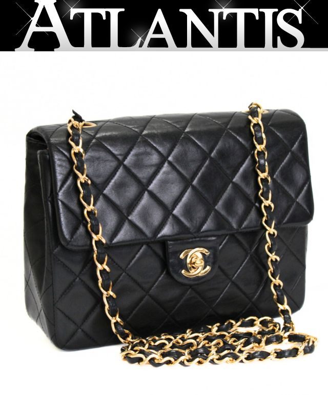 シャネル CHANEL マトラッセ20 チェーン店ショルダーバッグ 子ヒツジひと肌 黒 G金具 2番台 【72511】 ショルダーバッグ・メッセンジャーバッグ-レディースバッグ-バッグ・小物・ブランド雑貨