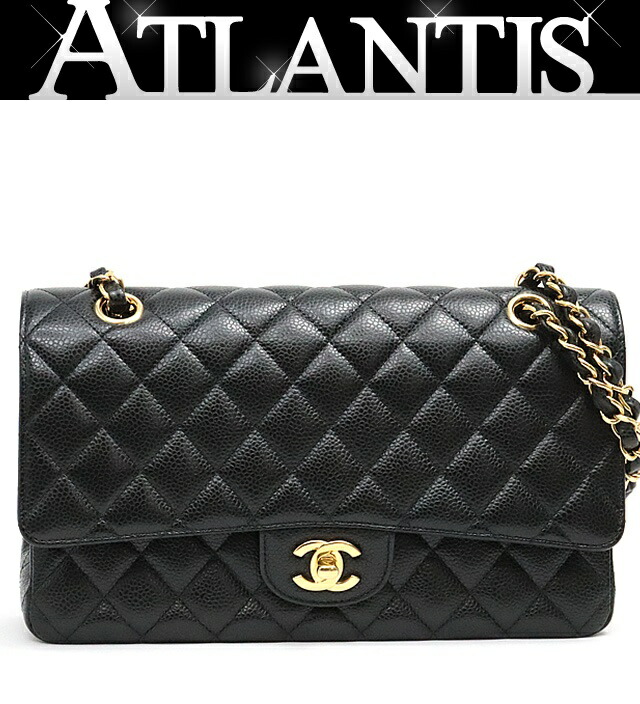 ★SALE【5pa0993-e】シャネル ショルダーバッグ マトラッセ Wフラップ Wチェーン キャビアスキン ブラック シルバー金具【中古】レディース 楽天市場】美品 シャネル CHANEL マトラッセ25 Wフラップ チェーン