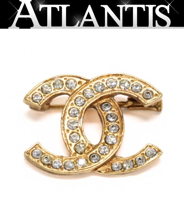 楽天市場】極美品 シャネル CHANEL ココマーク ブローチ 黒×ゴールド