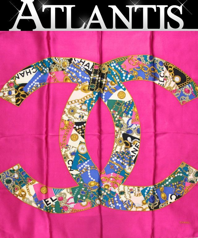 楽天市場】シャネル CHANEL スカーフ ココマーク ドット シルク100