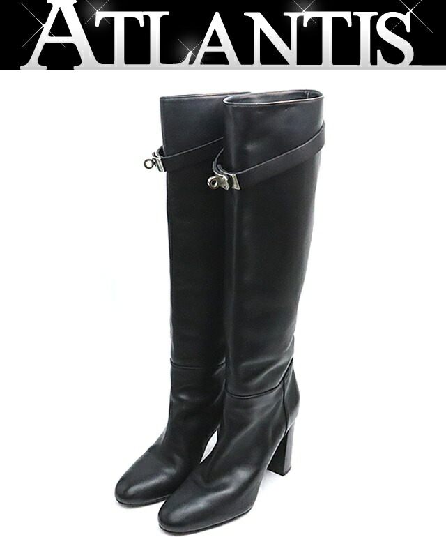 楽天市場】【エルメス】Hermes ストーリー ケリー レザーロングブーツ