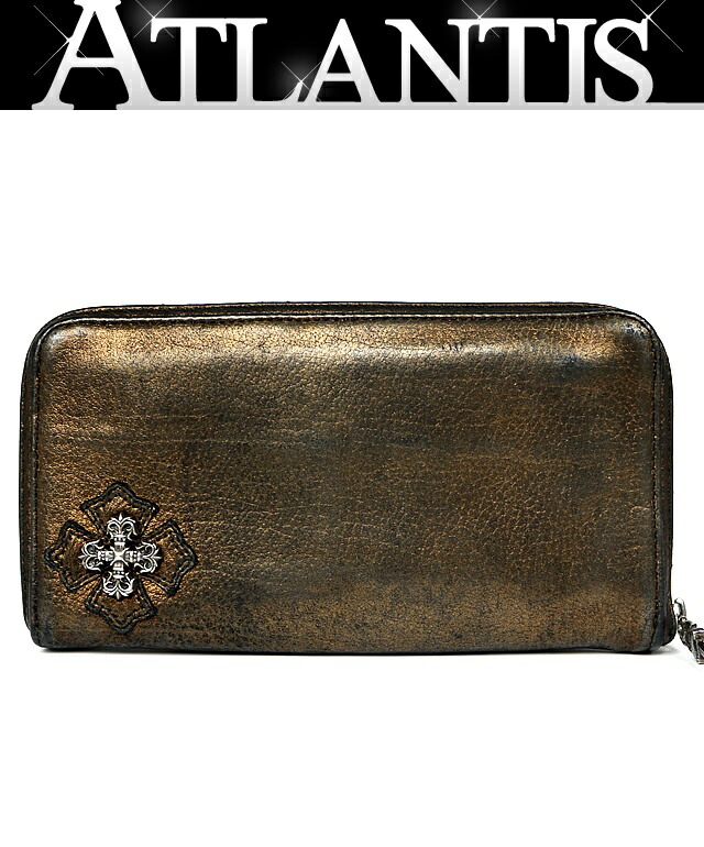 クロムハーツ 長財布 ゴールド [クロムハーツ銀座で購入　限定値下げ CHROME HEARTS 銀座店 クロムハーツ SALE JUDY ジュディ クロスボタン