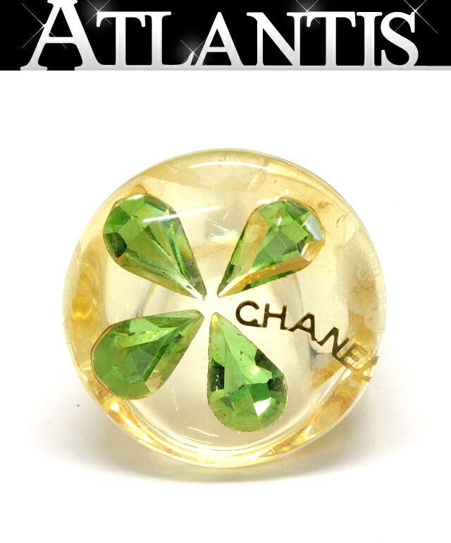 CHANEL クローバー　プラスチックリング　ココマーク　指輪　約14号 楽天市場】美品 シャネル CHANEL ココマーク 四葉 クローバー リング