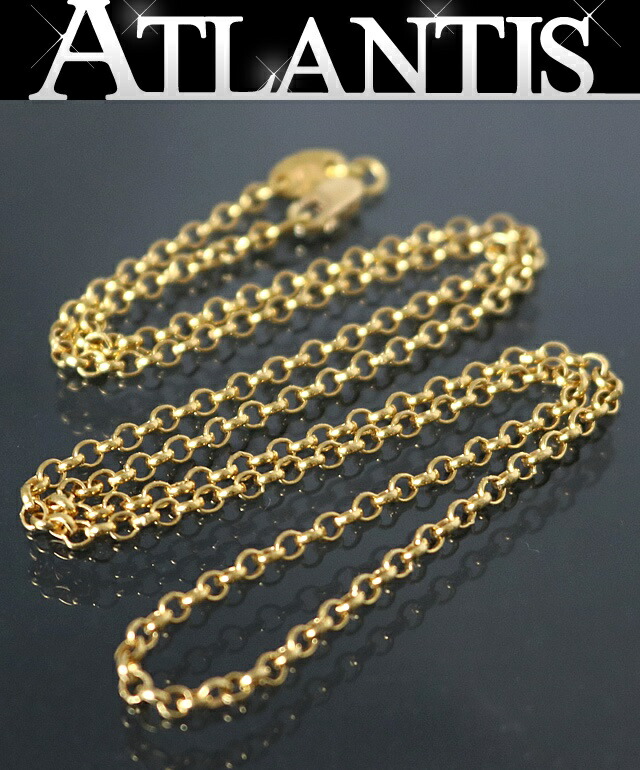 クロムハーツ　ツイストチェーン22K 18インチ クロムハーツ ツイストチェーン 18インチ 22k ネックレス ABランクの