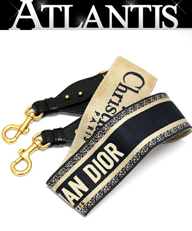 極美品 Dior エンブロイダリー キャンバス ショルダーストラップ ボルドー DIOR | ショルダーストラップ ディオール オブリーク エンブロイダリー