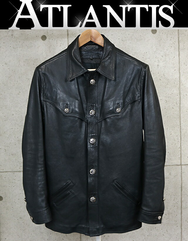 楽天市場】クロムハーツ【CHROMEHEARTS】【保証書付】レザーシャツ