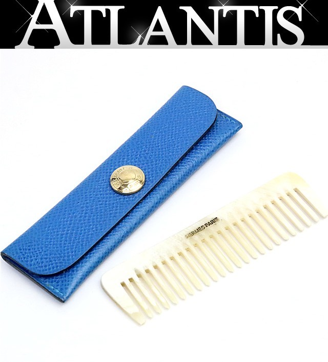 HERMES エルメス バッファローホーン くし コーム 美品HERMESバッファローホーンくしコーム