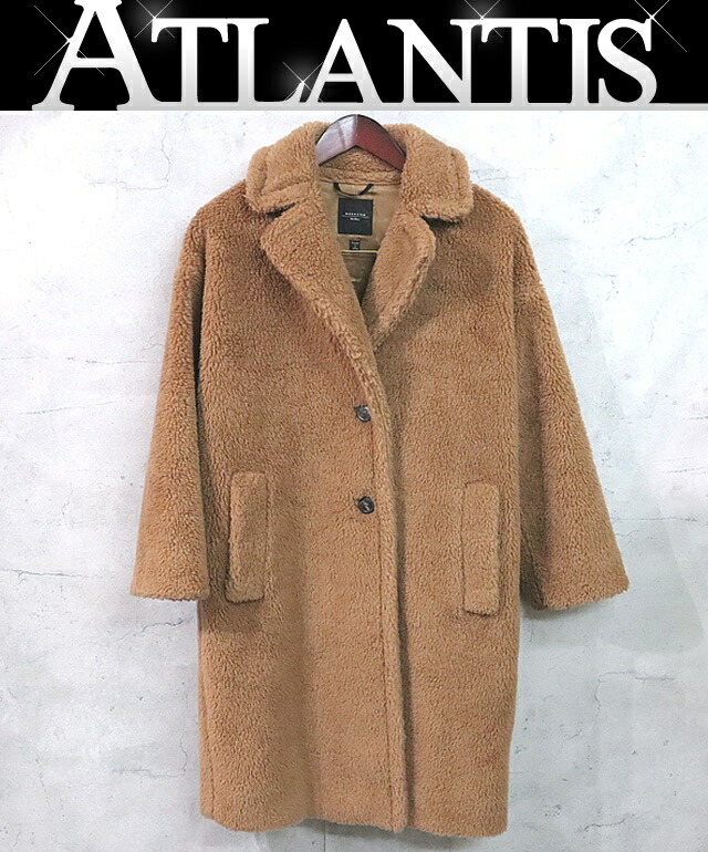 楽天市場】マックスマーラ ラパンファー付きダウンコート サイズ38 黒