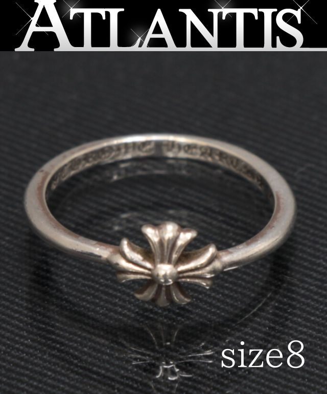 CHROME HEARTS 銀座店 クロムハーツ 砂上の楼閣チュインガム CHつけ加える 輪っか 指環 メンズ しろがね色 SV925 約8号 101027
