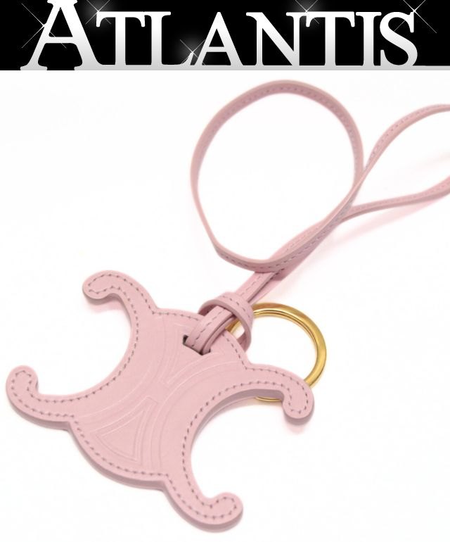 美品　CELINE トリオンフ　キーリングチャーム 国内発【CELINE】可愛い♪トリオンフ キーリング/チャーム (CELINE