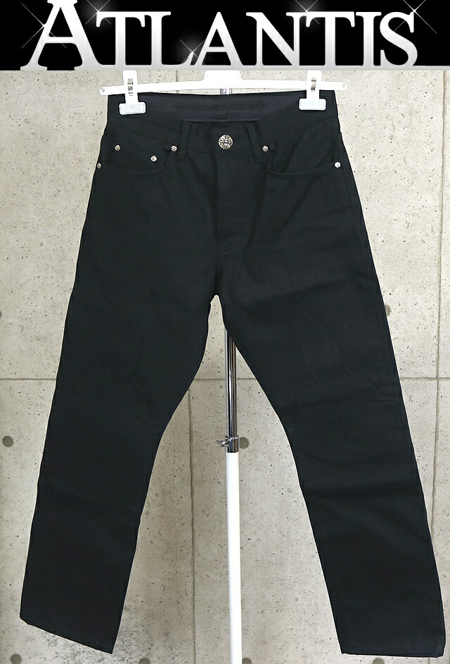 楽天市場】CHROME HEARTS BLACK DENIM PANTS UNISEX クロムハーツ
