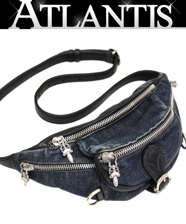 CHROME HEARTS 新宿店 クロムハーツ ミニスナットパック なめし革 メンズ SV925 ジーンズ 【30627】