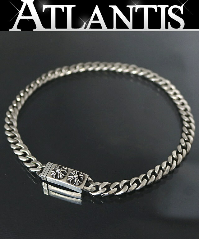 CHROME HEARTS 銀座店 クロムハーツ ベイビークラシック CHX ID チョー鉄道車両 頸飾り ブレス メンズ しろがね色 SV925 101988