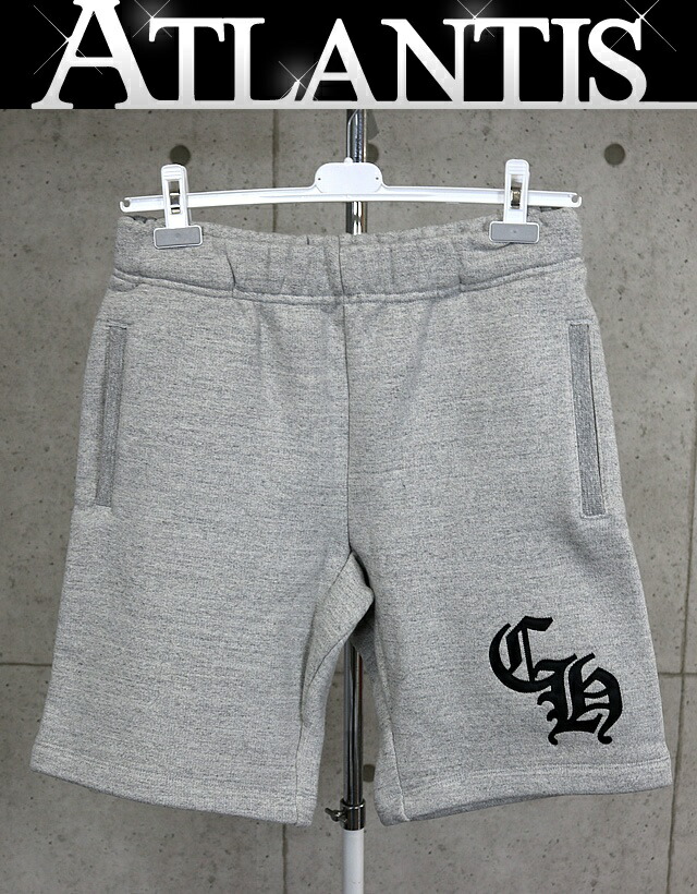 クロムハーツ ynotのスウェットハーフパンツ　サイズM クロムハーツ ハーフパンツ CHロゴ ブラック ynot スウェット - メルカリ