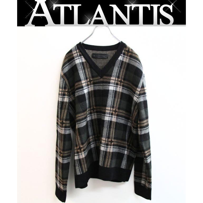 CHROME HEARTS 新宿店 クロムハーツ SALE 新品 BIG CITY 照合のしるし柄 Vのど首編み物 メンズ size:XL 緑系 30612