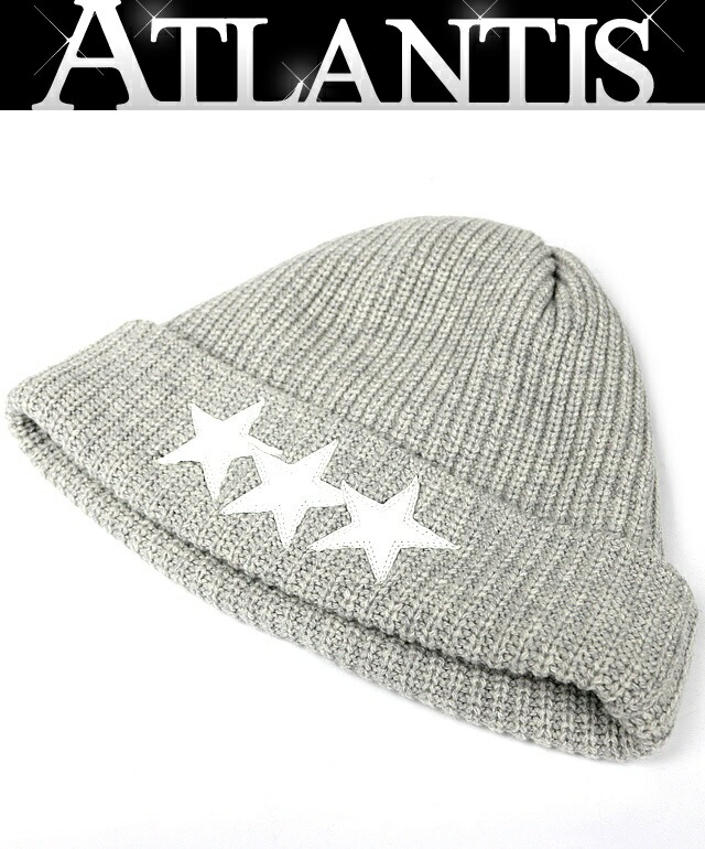 CHROME HEARTS 銀座店 クロムハーツ 美品 BIG DADDY ビッグダディ はやりっ児継ぎ切れ ビーニー 編み物帽 メンズ SV925 薄墨色 102175